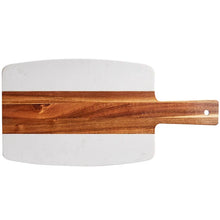 Load image into Gallery viewer, Marble Acacia Wood Charcuterie Board