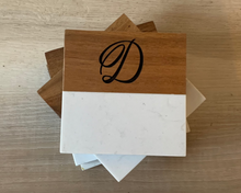 Load image into Gallery viewer, Marble Acacia Coasters